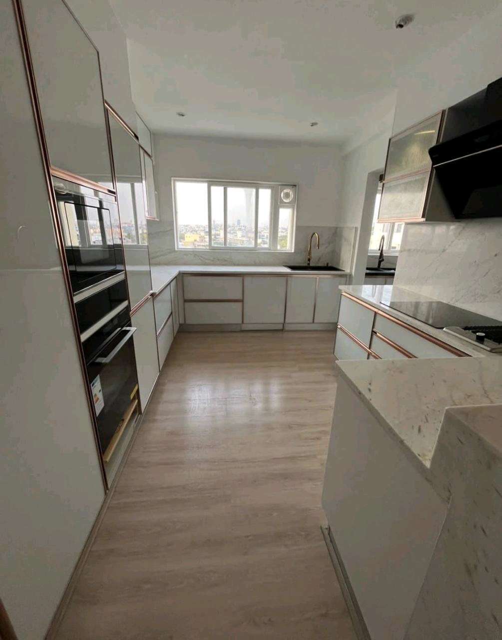 Galley Kitchen with Tall Units — Residential project by AV Engineering & Interiors